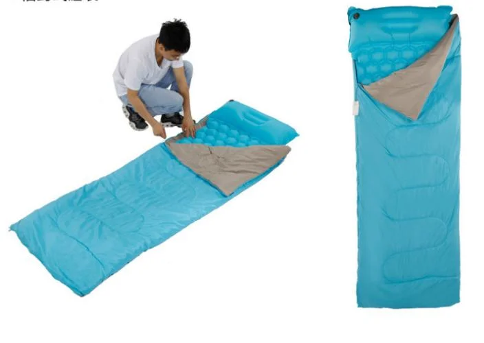 Travel Inflatable Camping Mat Nylon Lightweight Camping Mattress Sleeping Single Pad Outdoor