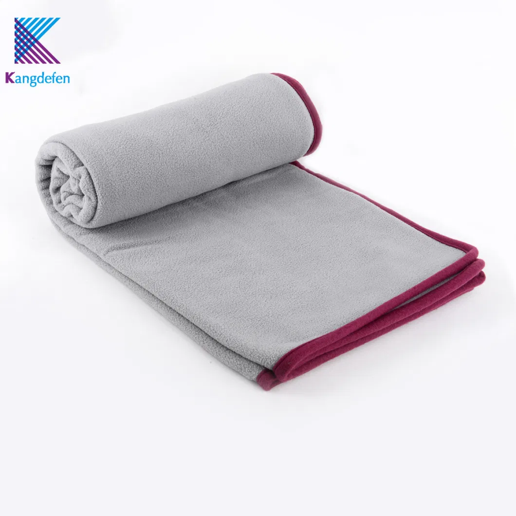 Breathable Home Textile Polyester RPET Recyclable Fleece Blanket for Airplane with Grs Certificate
