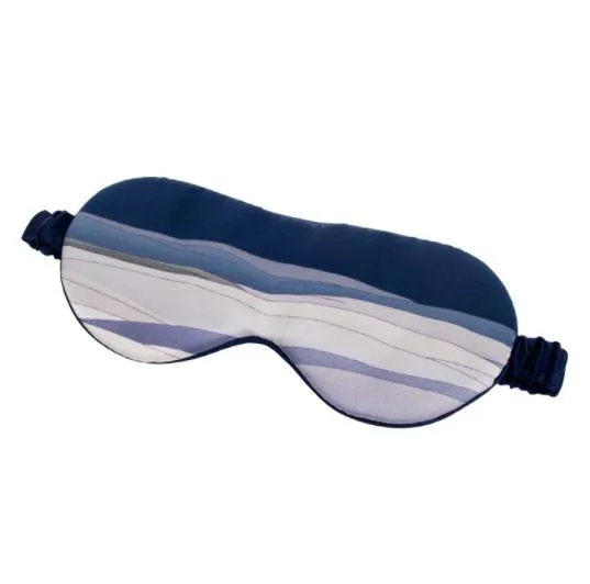 Wholesale Color Printed Luxury Eye Sleep Mask Soft Silk Eyeshade Eye Sleeping Mask for Travel 