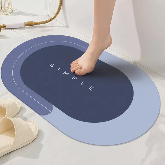 PVC Anti Slip Bathroom Mat Shower Rug Plastic Foot Bathtub Mat 