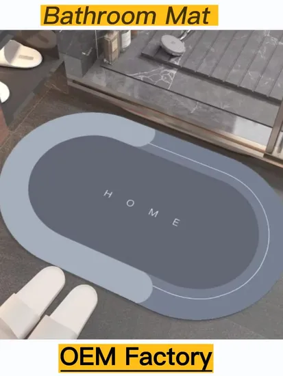 Diatom Mud Bathroom Rugs Non