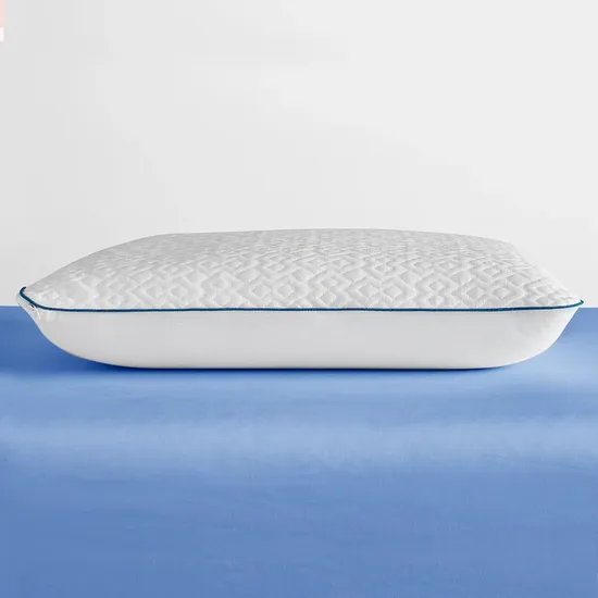 Cooling Fabric and Gel Memory Foam Pillow for Sweat