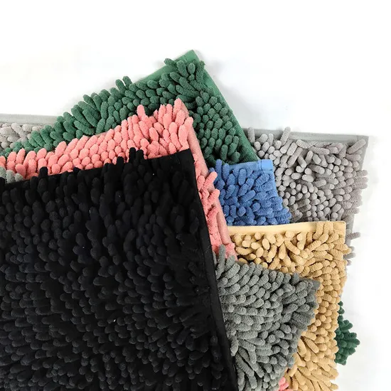 Microfiber Chenille Bath Mat Non