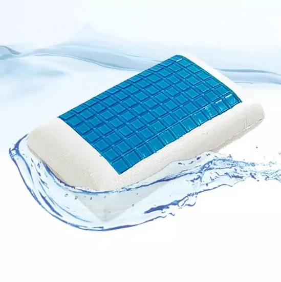 Customized Size Bedding Accessories Gel Cool Contour Pillow Memory Foam Rectangular Cushion Cooling Pillows 